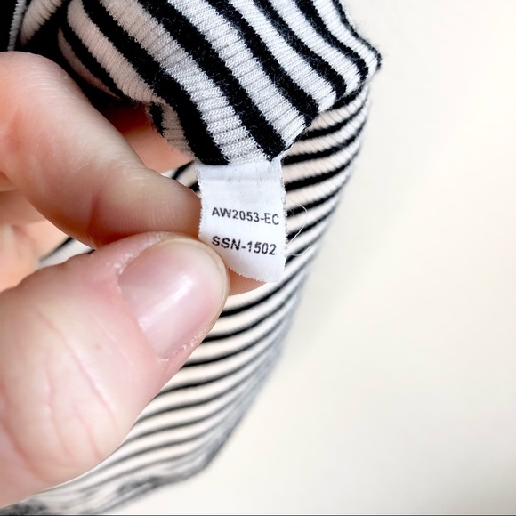 ATM Striped Midi Dress, M - Picture 6 of 8